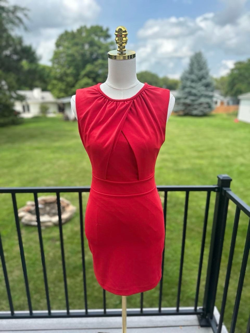 Classic Red Sleeveless Dress